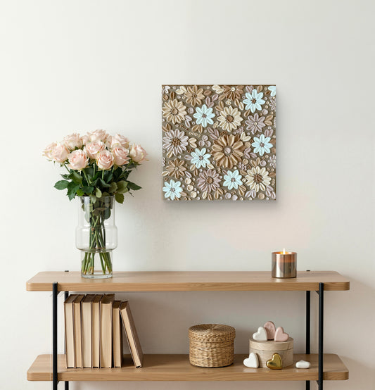 Coffee Flowers Leinwandbild an der Wand – Wanddekoration Keilrahmen Schweiz
