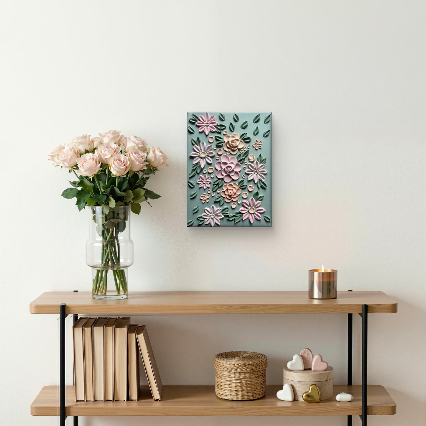 Sage Rose - Gentle Sage (30 x 40 x 3.5cm)
