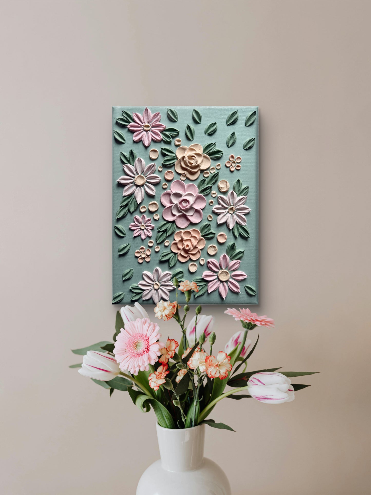 Sage Rose - Gentle Sage (30 x 40 x 3.5cm)